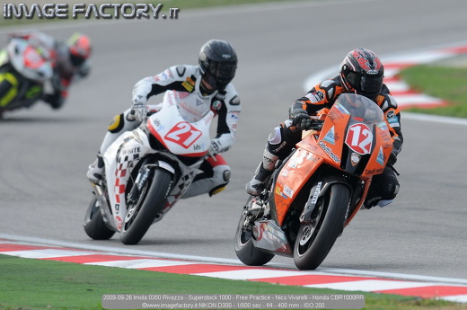 2009-09-26 Imola 0350 Rivazza - Superstock 1000 - Free Practice - Nico Vivarelli - Honda CBR1000RR